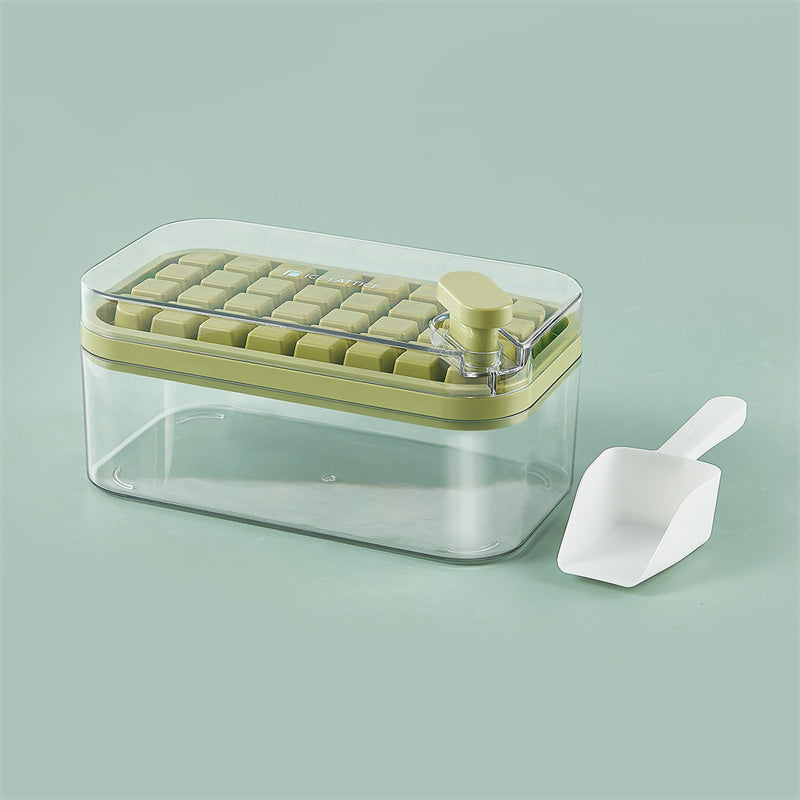 Press Out Ice Box One Button for Ice Removal Easy Demoulding Ice Box with Cover Ice Storage Box