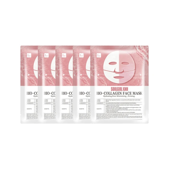 5PCS Absorbable Bio-Collagen Face Mask