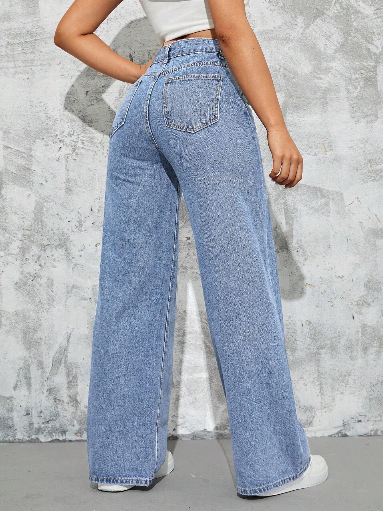 Women'S Pocketed Denim Pants