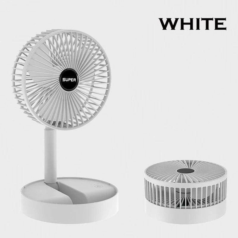 2024 Desktop Foldable Retractable Small Fan Mini Portable Charging USB Home Low Noise High Duration Standby Mini Electric Fan