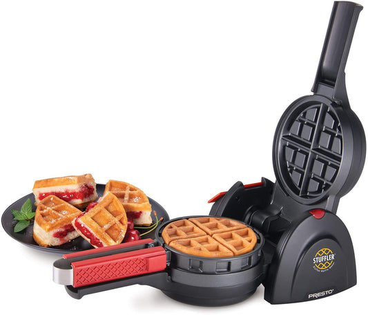 03512 Stuffler Stuffed Waffle Maker, Belgian, Large, Black