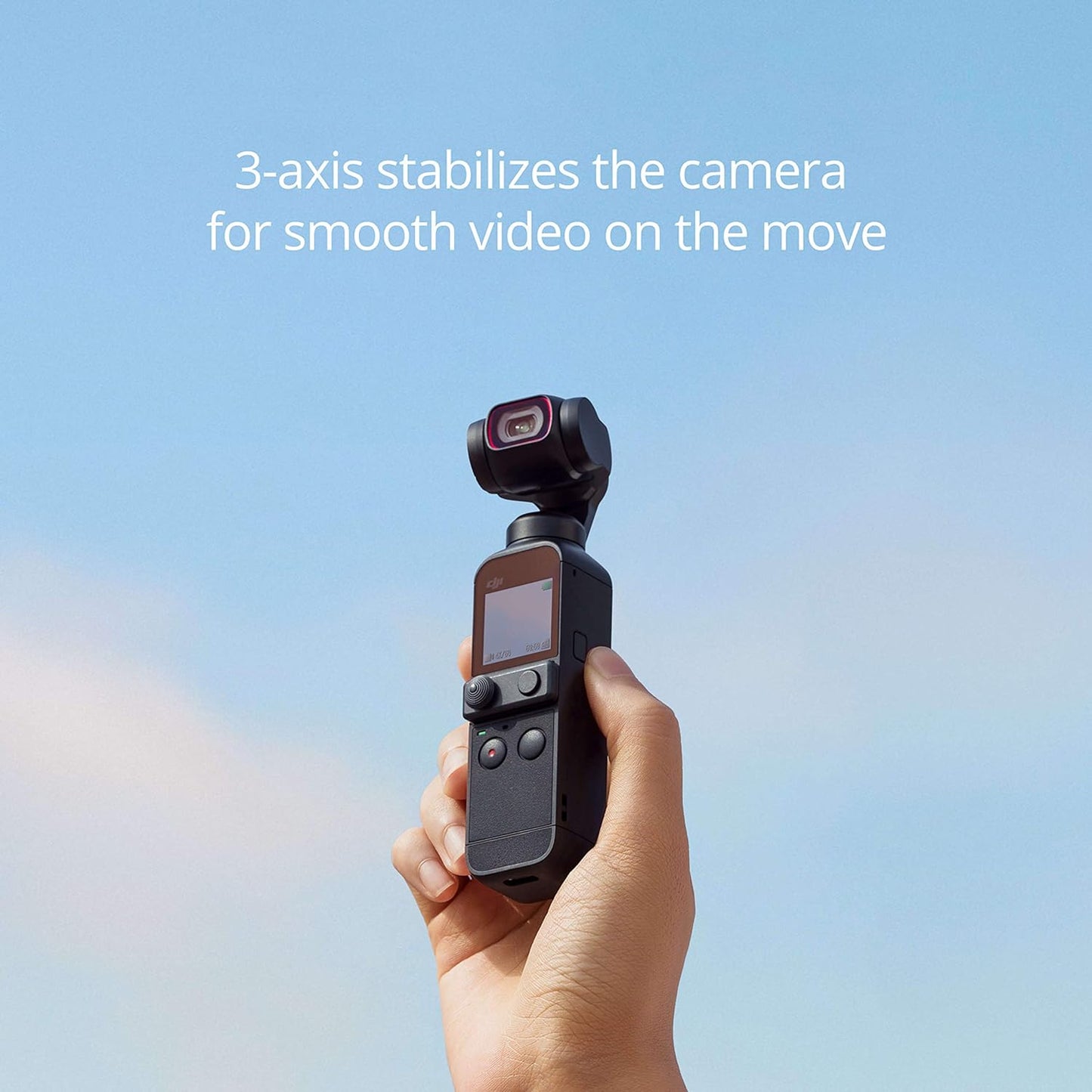 Pocket 2 Creator Combo, 3 Axis Gimbal Stabilizer with 4K Camera, 1/1.7" CMOS, 64MP Photo, Face Tracking, Youtube, Vlog, Portable Video Camera for Android and Iphone, Black