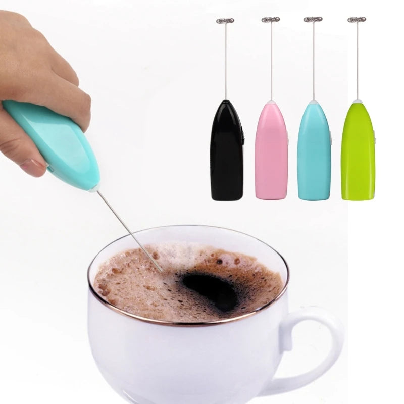 Electric Hand Blenders Egg Beater Small Drink Coffe Mixer Milk Frother Egg Whisk for Mixing Eggs, Cream and Flour A0KF