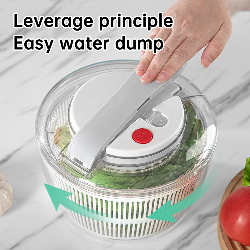 Multifunction 3 in 1 kitchen fruit vegetable dryer tools large manual Lettuce salad Spinner with Lidmaterial: plastic