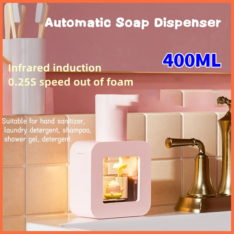 Automatic Foam Dispenser Cute Pet Contact Free