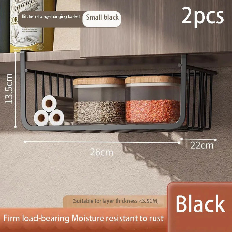 Kitchen storage rack dormitory storage tool hanging layered seasoning hanging basket cabinet hanging cabinet hanging rack