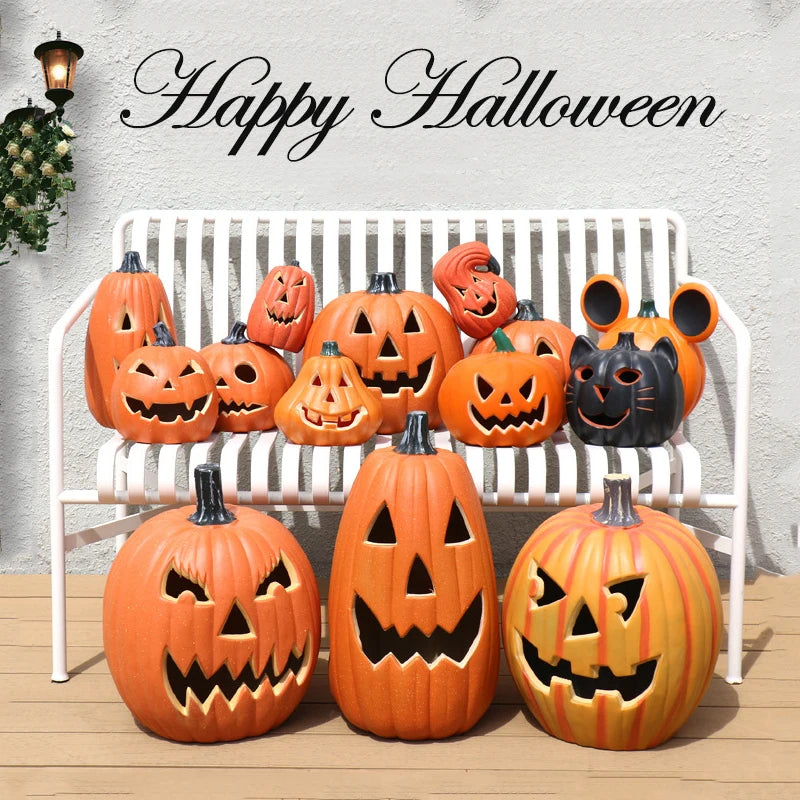 Halloween Decoration Scream Pumpkin Led Festival Accessories Decorations Bright Materials Ring Light Fairy Lights Night Outdoor