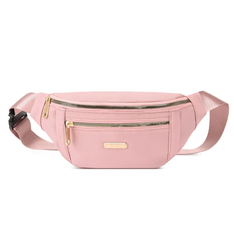 Waist Bags for Women Oxford Leisure Color Waist Bag Shoulder Crossbody Chest Bags Handbags All-match Messenger Belt Bags