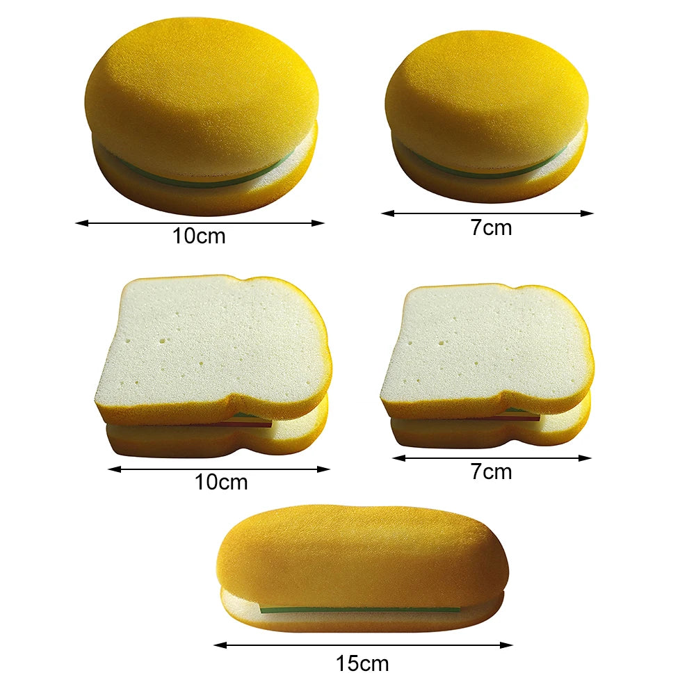 Novelty Burger Shaped Sandwichs Note Paper Multi-Function Rip-Away Paper DIY Crafts Stickys Memo Pad School Office Supplies