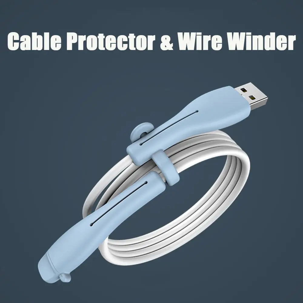 New Cable Protector Soft Silicone Cover For Apple iPhone USB Charger Cable Protector Saver Wire Winder Practical Accessories