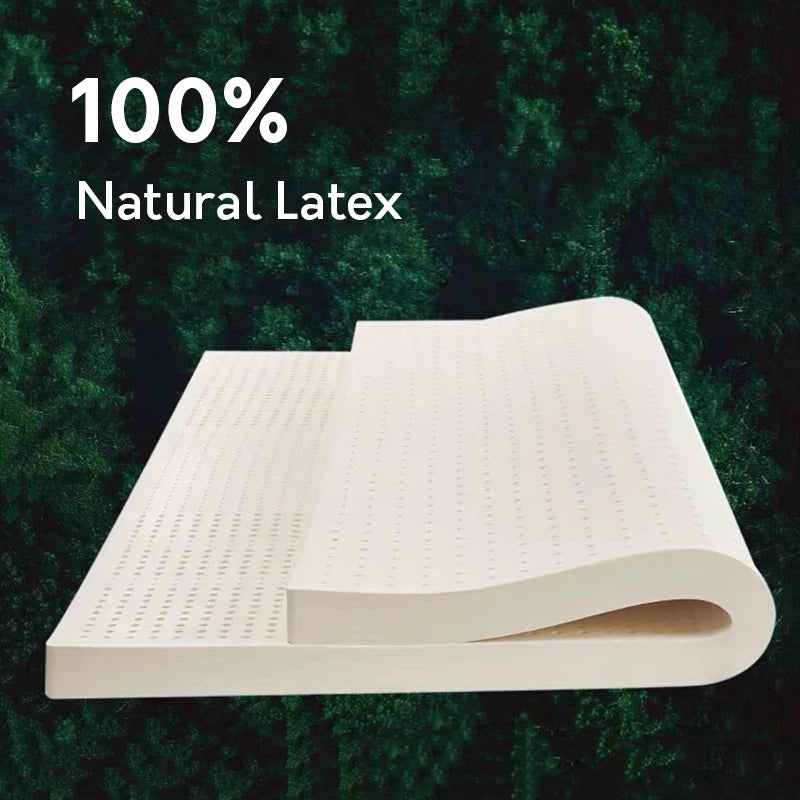 Thailand 100% Natural latex Mattress natural latex liquid mattress  home single double mats with cover King Queen Twin Full Size