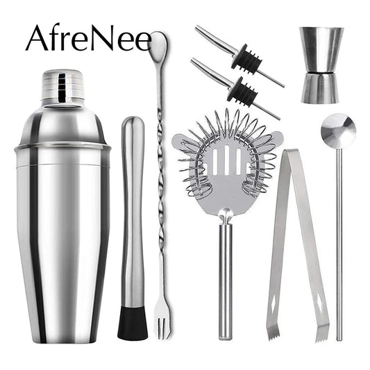 Profissional Cocktail Shaker Set Bartending Equipment Bar Wine Martini Drink Mixer Boston Shaker Bartender Kit Barware tools