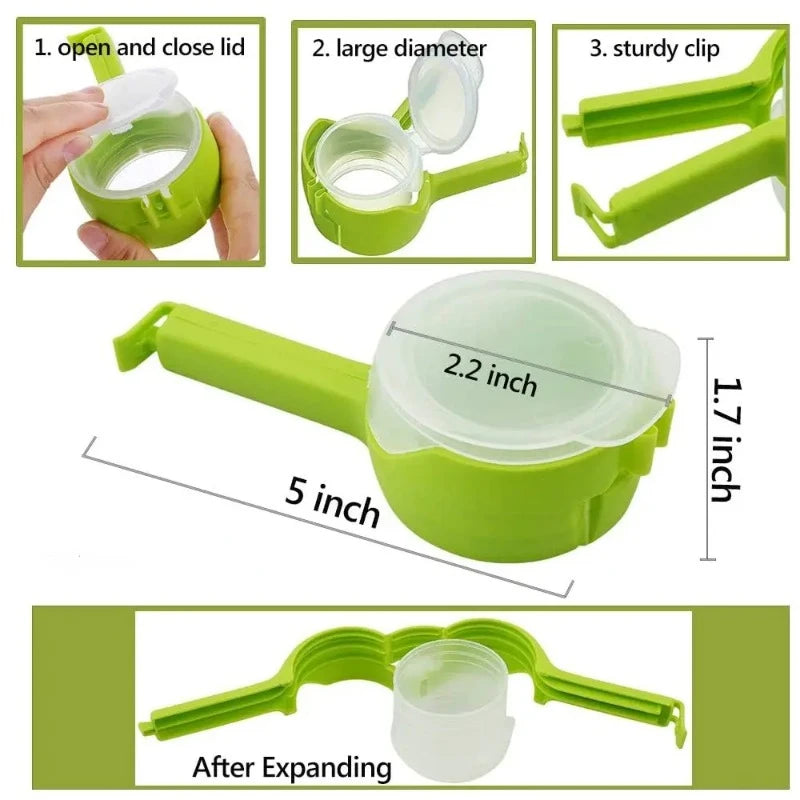 Bag Clips for Food Food Storage Sealing Clips with Pour Spouts