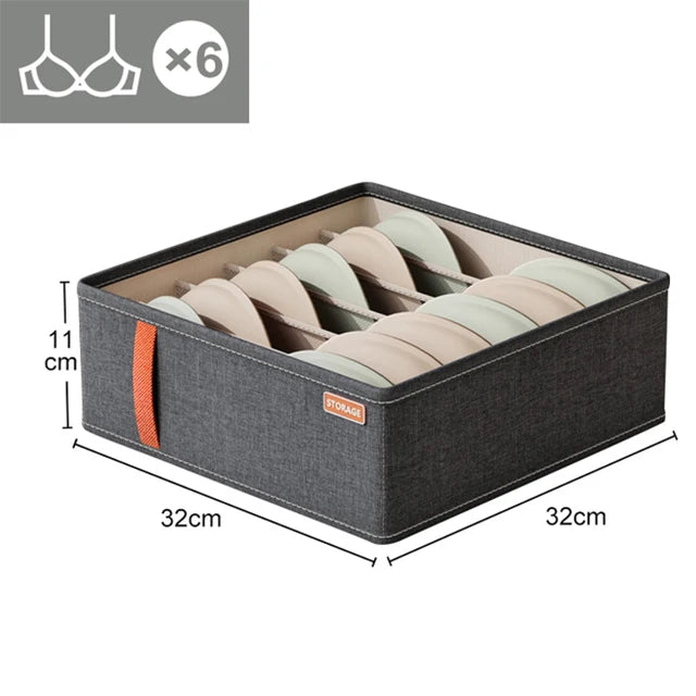 Underwear Organizers Socks Bra Storage Box Cabinet Drawer Organizer Storage Clothes Arrange Household Classified Storage Case