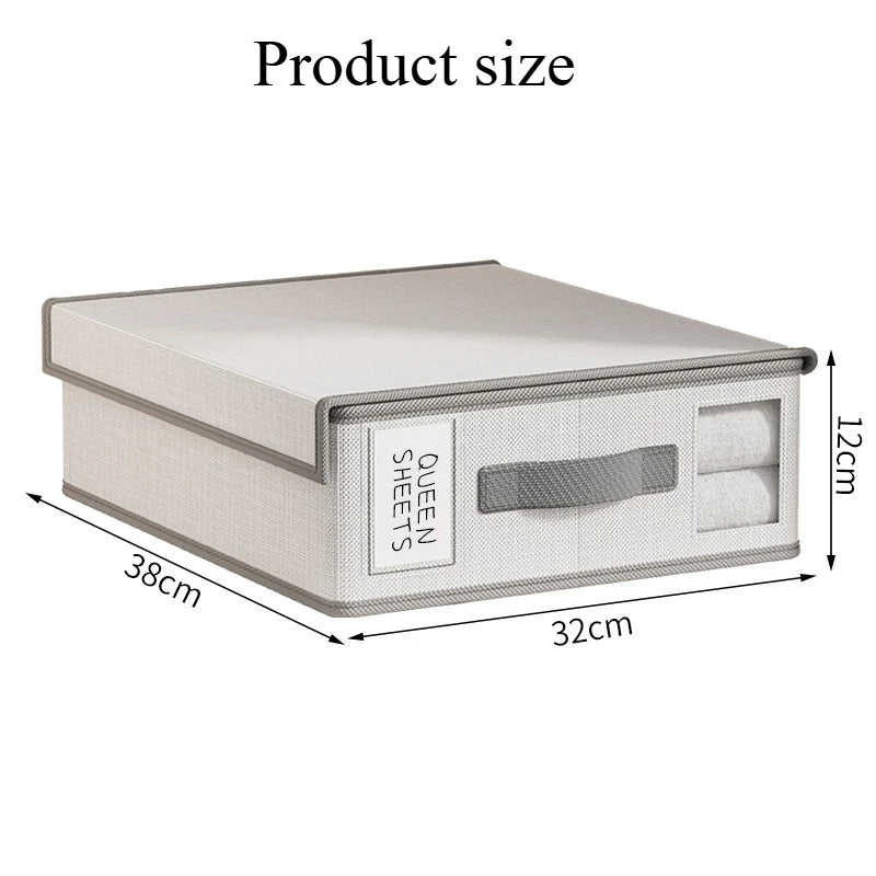 Sheet Set Storage Box Organizer