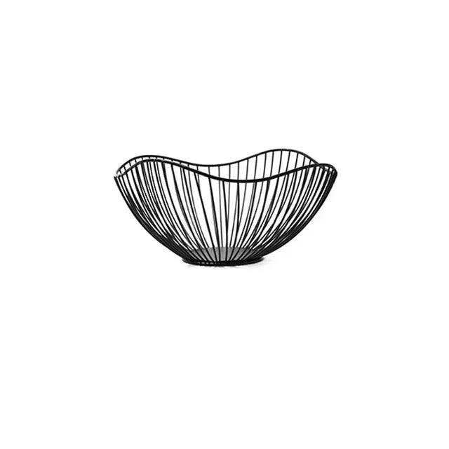 Fruit Durable Metal Wire Bowl Nordic Style Iron Home Snac Bread Dining Table Indoor Cosmetic Storage Basket