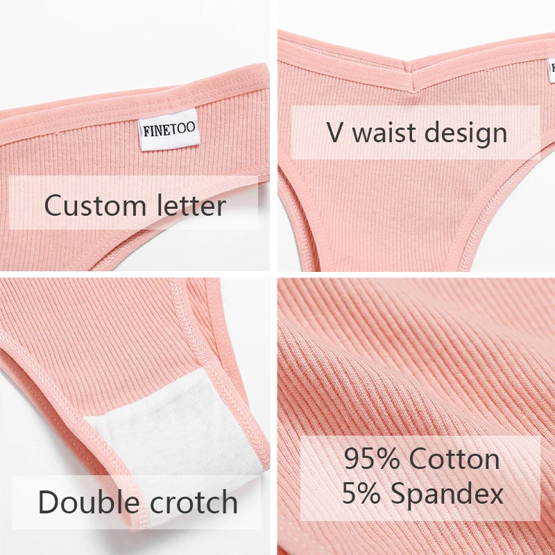 Ember 5-Piece Cotton Panty Set