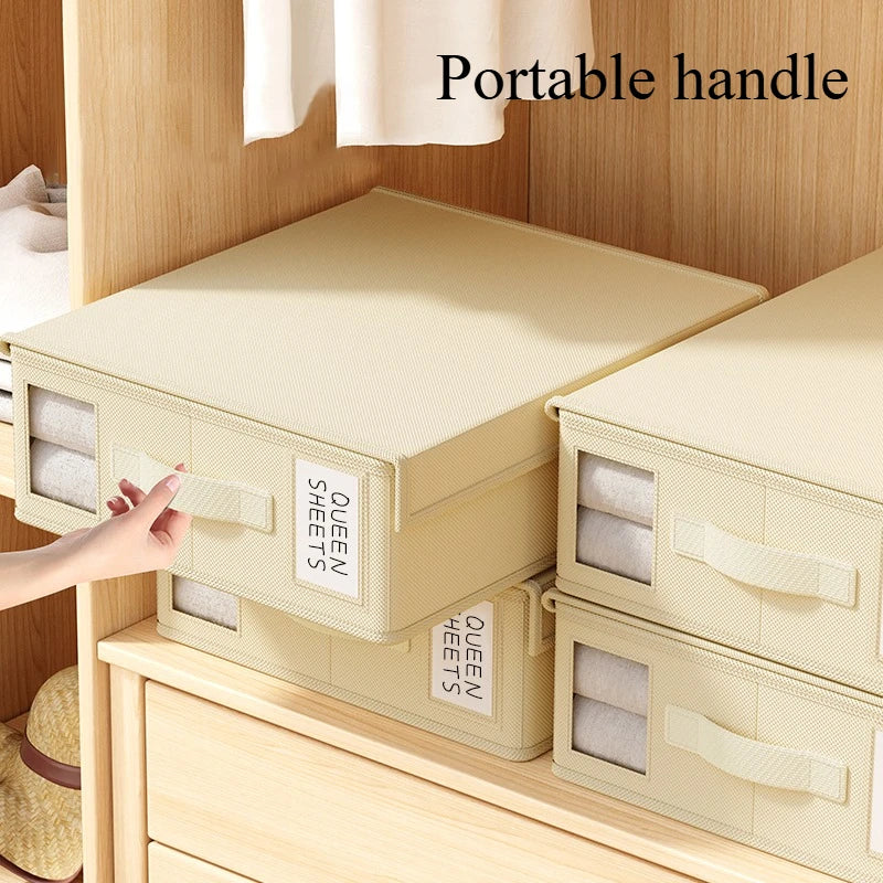 Sheet Set Storage Box Organizer