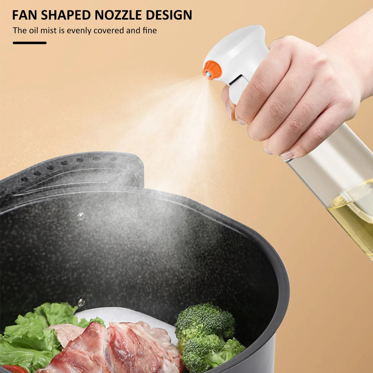 Oil Sprayer for Cooking 230ml Olive Oil Spray Bottle Olive Oil Spray for Cooking Baking Roasting Grilling Salad Glass Bottle