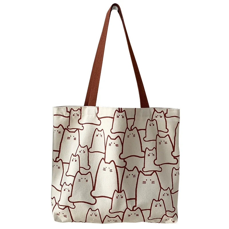 Kiko Cat Canvas Tote