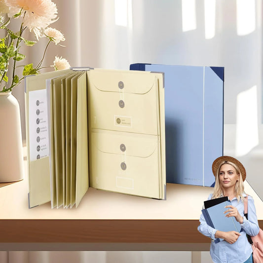 In Case I Go Missing Binder Folio Document Organizer Expanding File Folder Pockets Accordion Document Organizer Pocket Organ