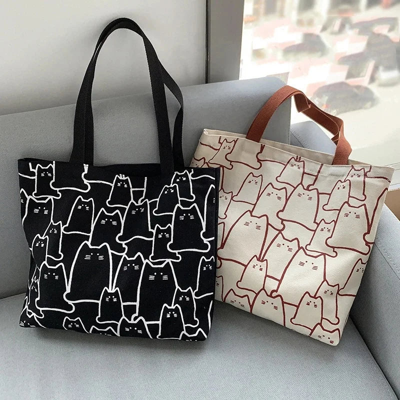 Kiko Cat Canvas Tote