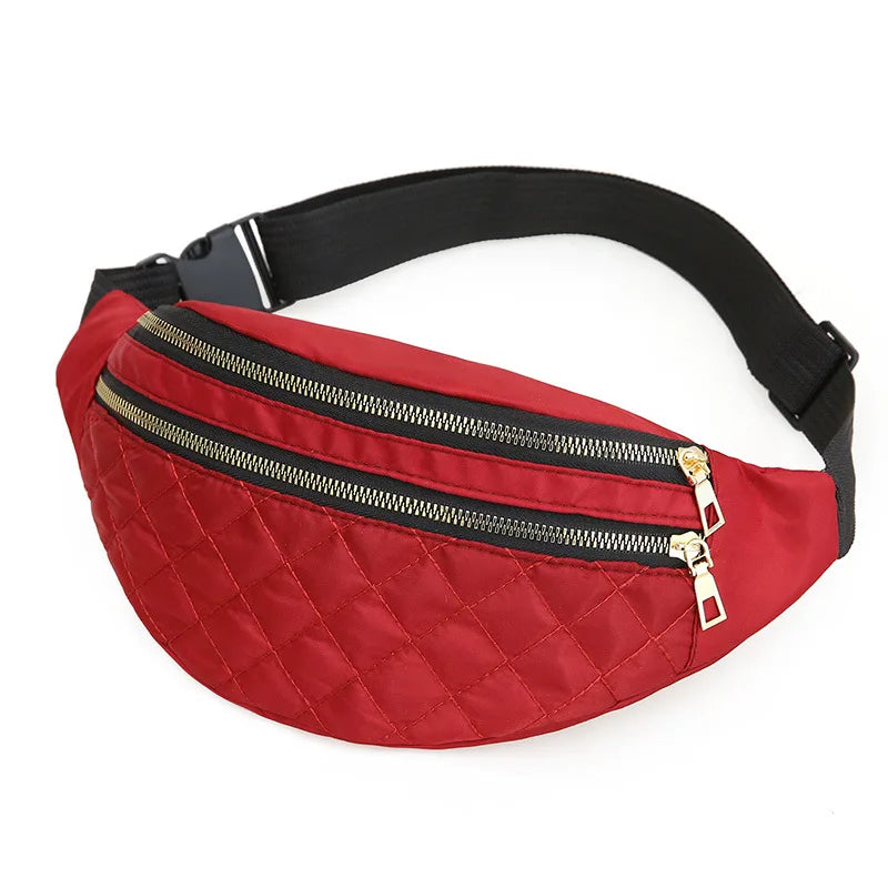 Waist Bags for Women Oxford Leisure Color Waist Bag Shoulder Crossbody Chest Bags Handbags All-match Messenger Belt Bags