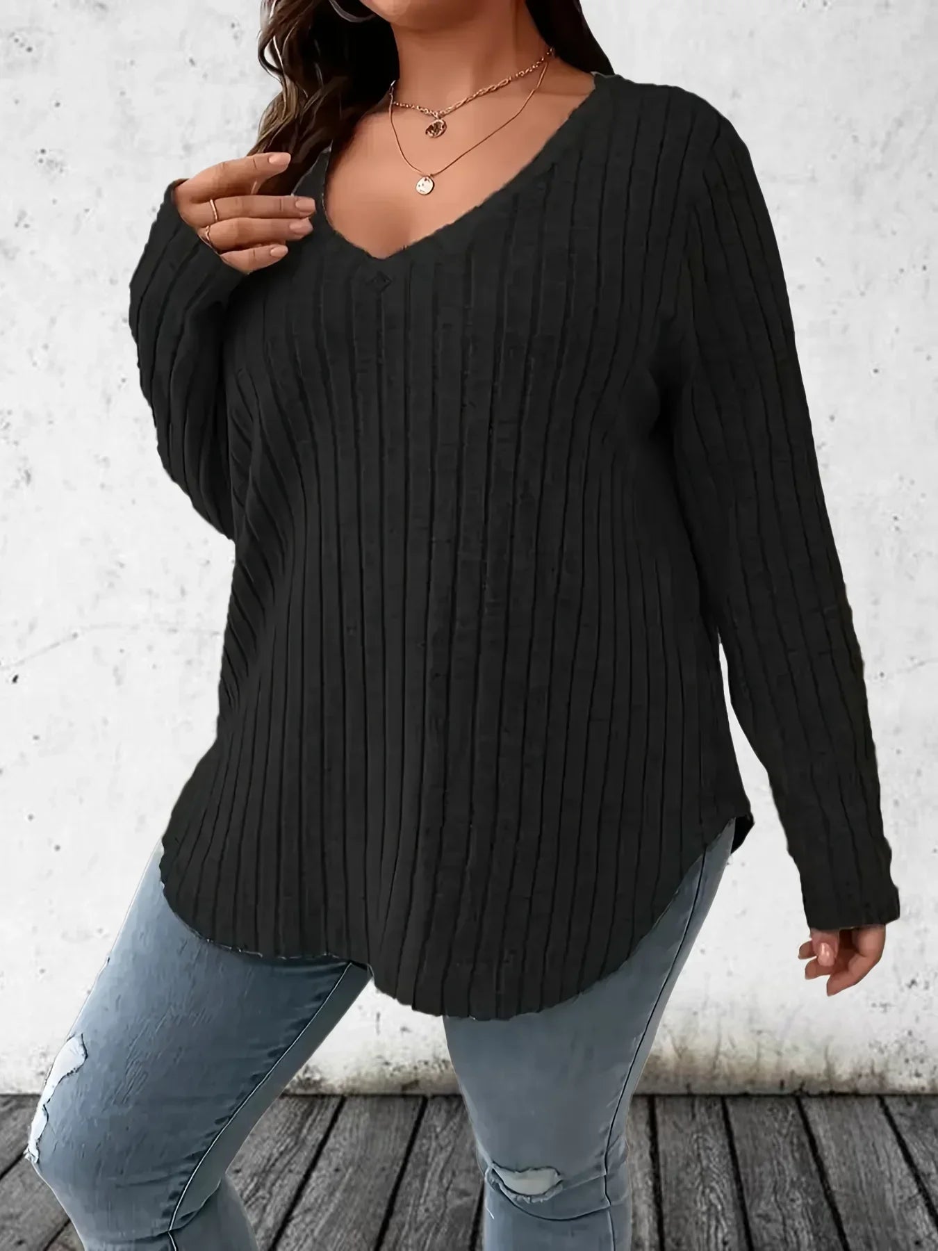 Mira Ribbed Z-Neck Top