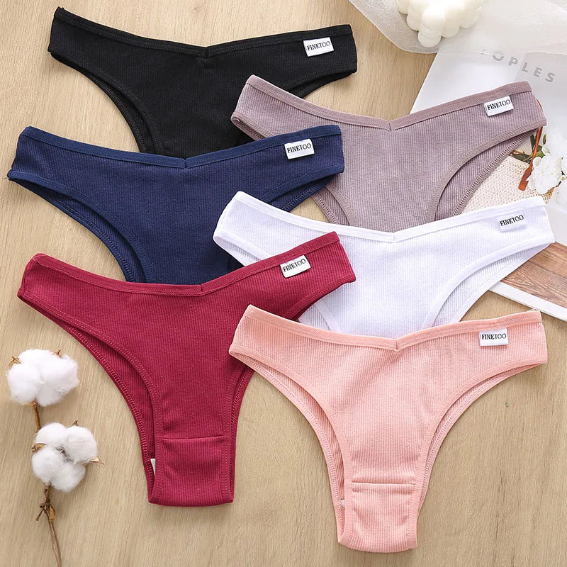 Ember 5-Piece Cotton Panty Set