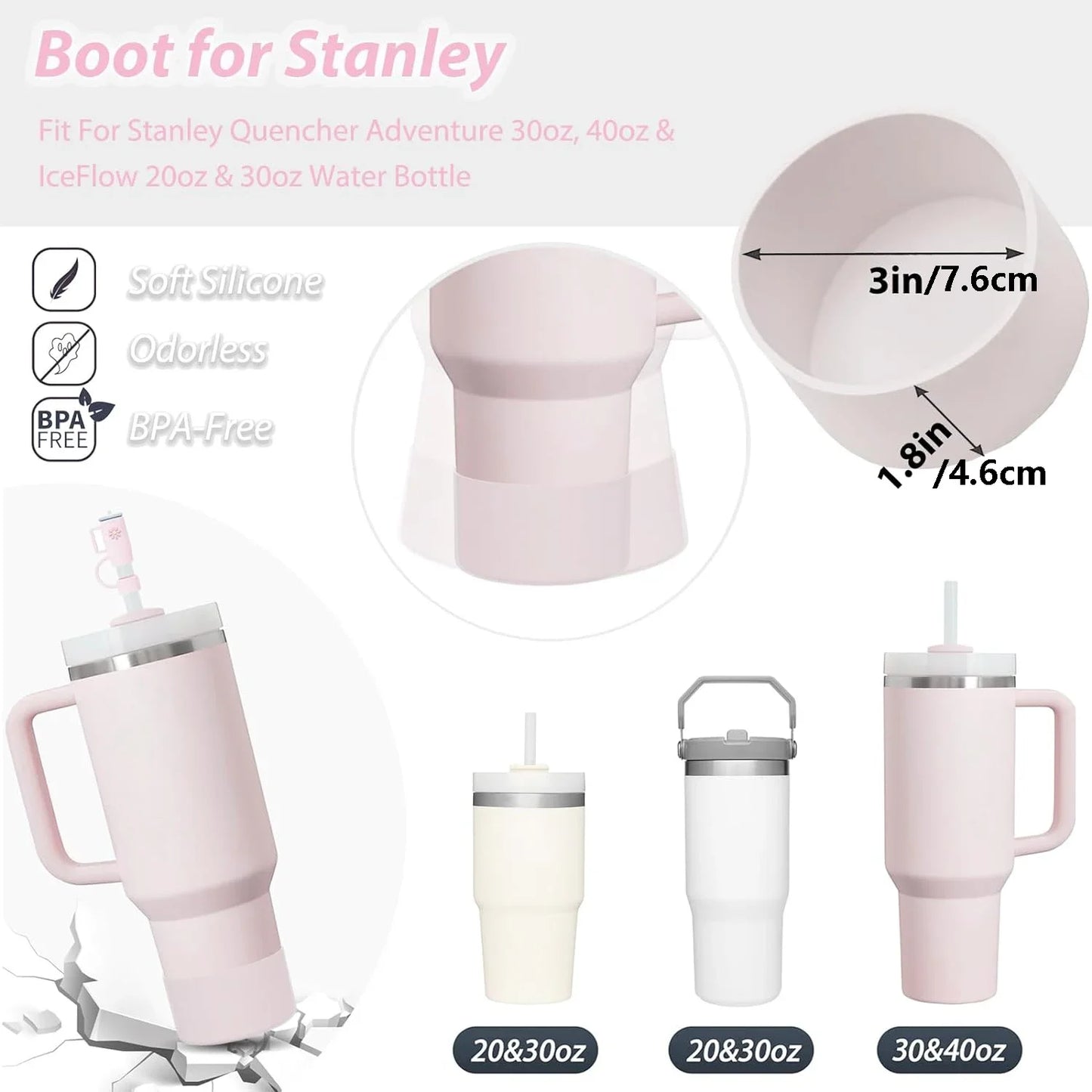 9pcs Spill Proof Stopper Set for Stanley Cup 6pcs Spill Proof Stopper 2pcs Straw Cover Cap for 10 mm Straws 1pcs Silicone Boot