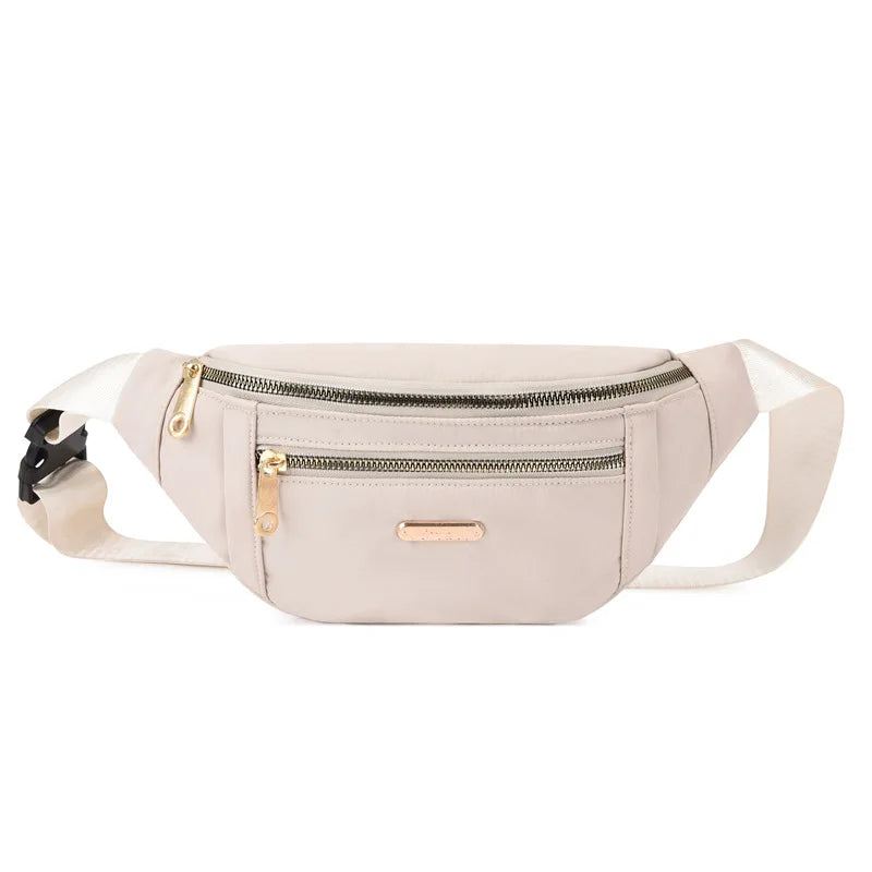 Waist Bags for Women Oxford Leisure Color Waist Bag Shoulder Crossbody Chest Bags Handbags All-match Messenger Belt Bags