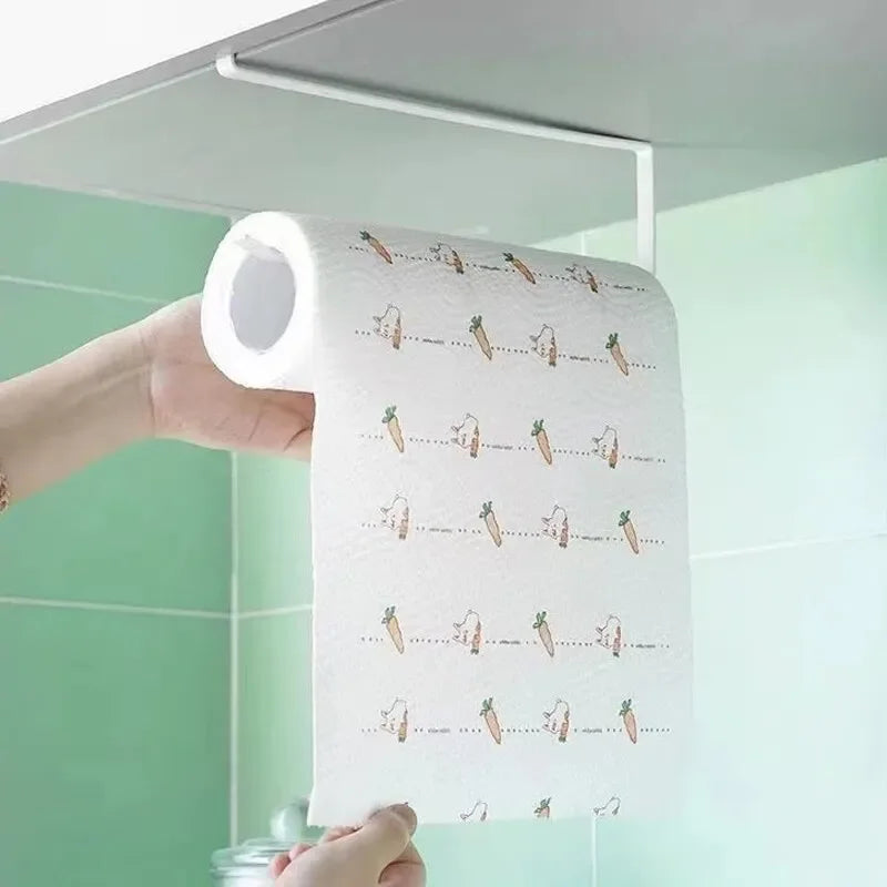 Paper Roll Holder Towel Rack Cling