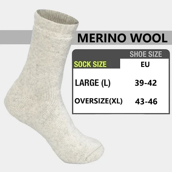 3 Pairs Wool Solid Winter Snow Christmas Gift Thermal Cashmere Marino Thickened Fleece Terry Loop socks