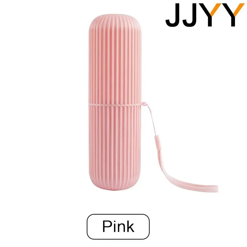 JJYY Travel Brushing Cups Simple Tooth Cylinder Toothpaste Cover Portable Travel Suit Couple Toothbrush Box Dental Storage Box