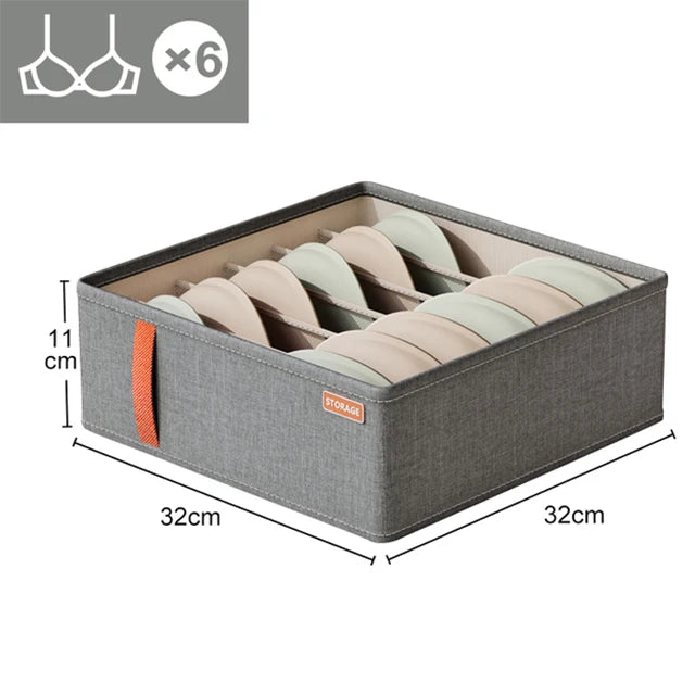 Underwear Organizers Socks Bra Storage Box Cabinet Drawer Organizer Storage Clothes Arrange Household Classified Storage Case