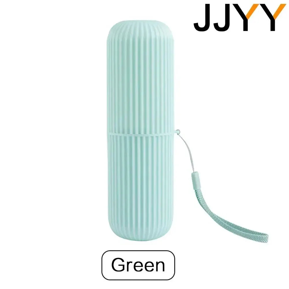 JJYY Travel Brushing Cups Simple Tooth Cylinder Toothpaste Cover Portable Travel Suit Couple Toothbrush Box Dental Storage Box