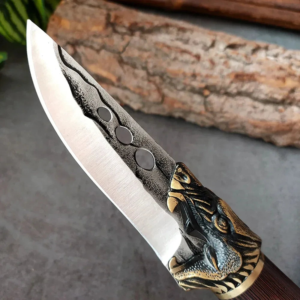 Kitchen Boning Knives Handmade Forged Butcher Cooking Knife Meat Cleaver Chopping Vegetables Stainless Steel Chef Cutting Knife