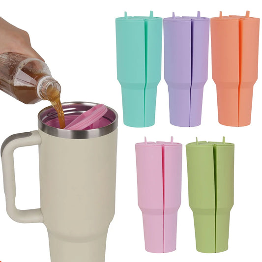 Silicone Water Bottle Liner Insulated Mug Divider Water Cup Double-Flavor Lining for Stanley 40oz Cup Accessories