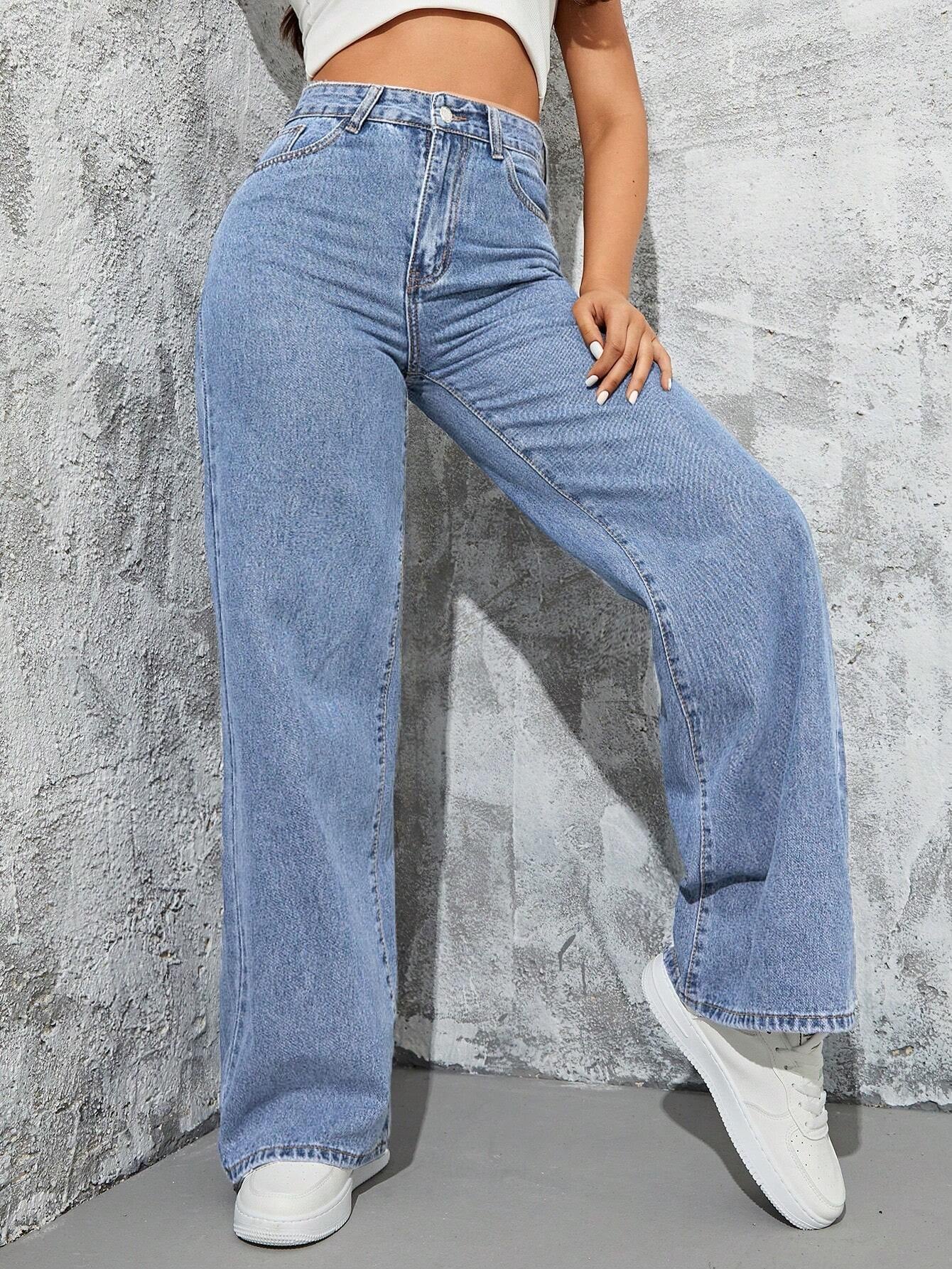 Women'S Pocketed Denim Pants