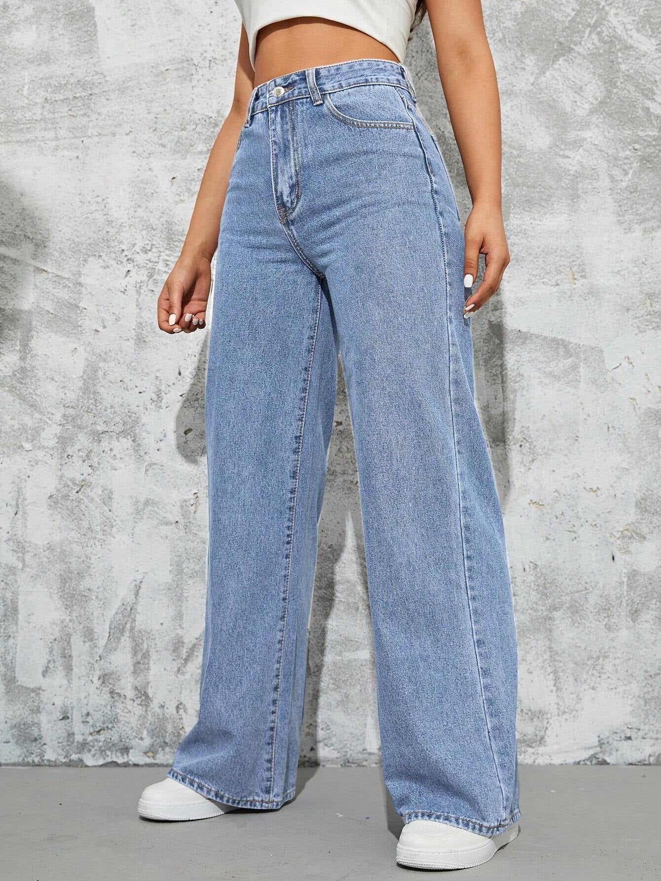 Women'S Pocketed Denim Pants